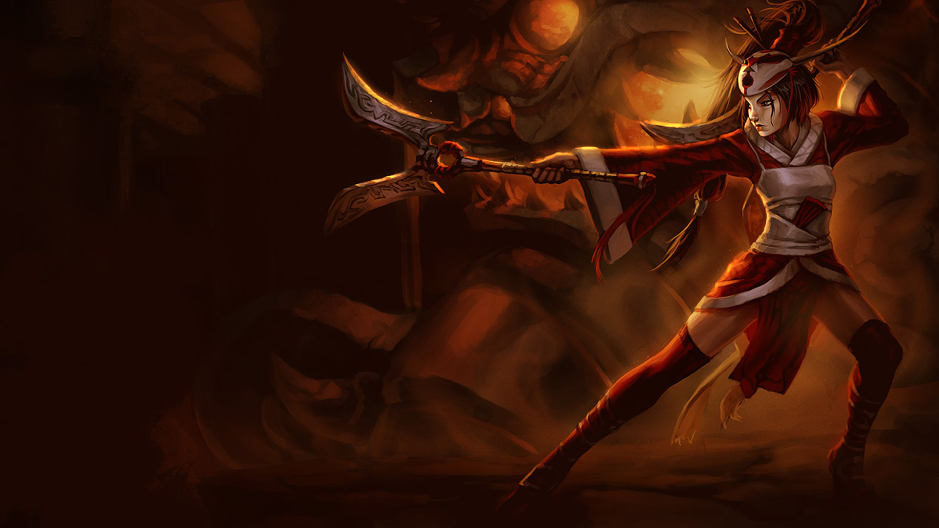 akali blood moon wallpaper