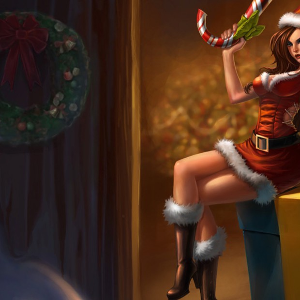 Candy Cane Miss Fortune Chinese Skin