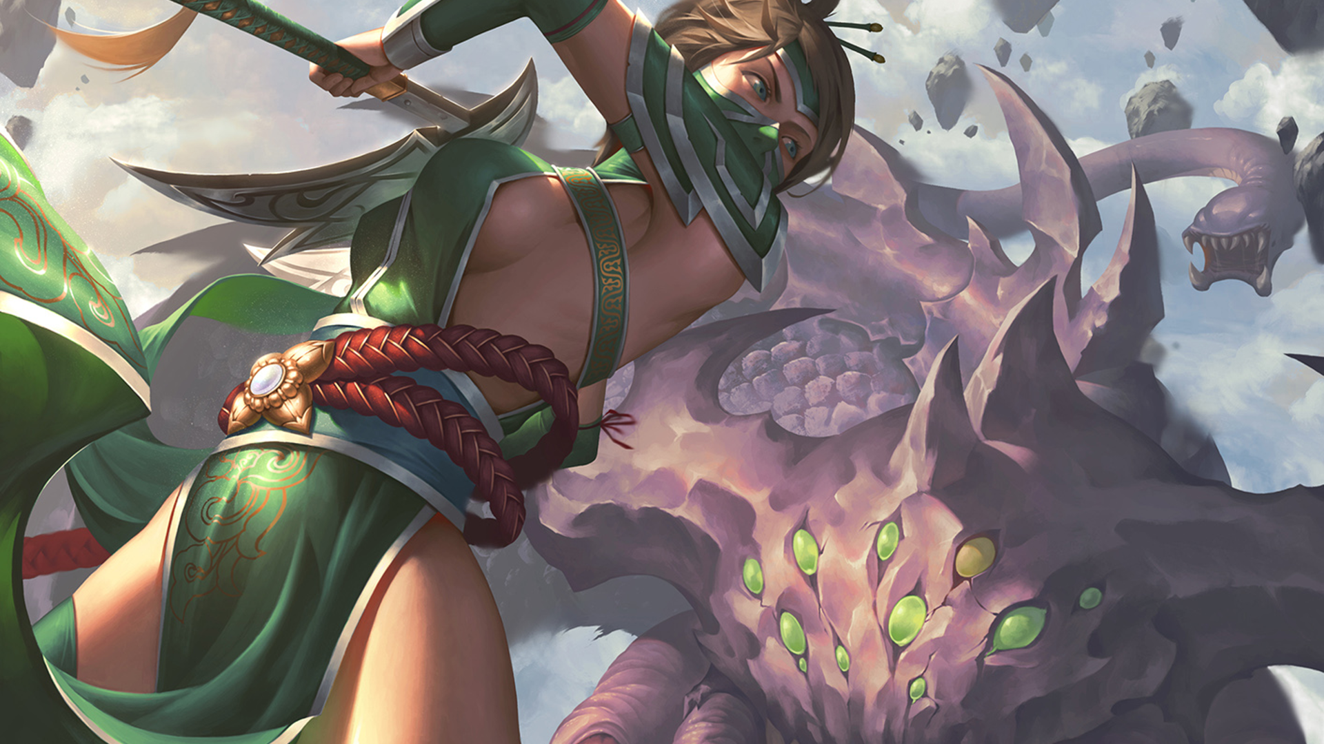 Akali vs Nashort | LoLWallpapers