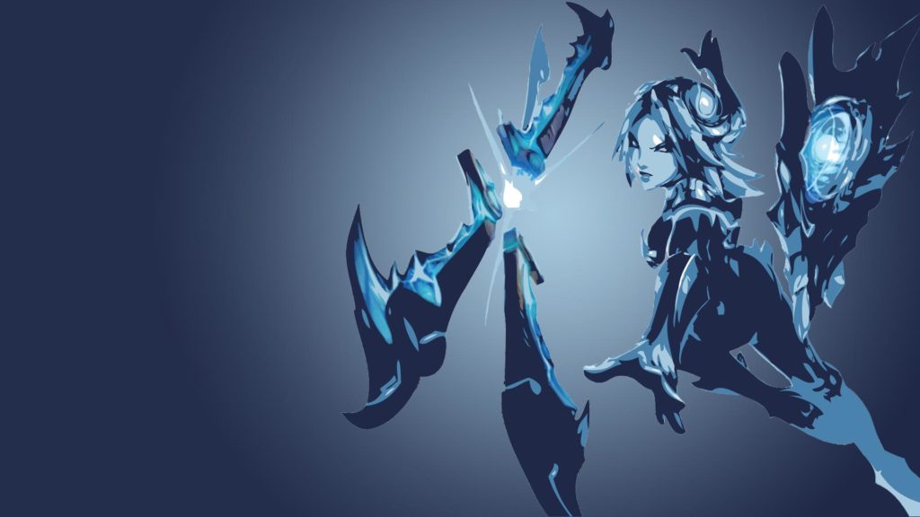 Frostblade Irelia Minimalistic | LoLWallpapers