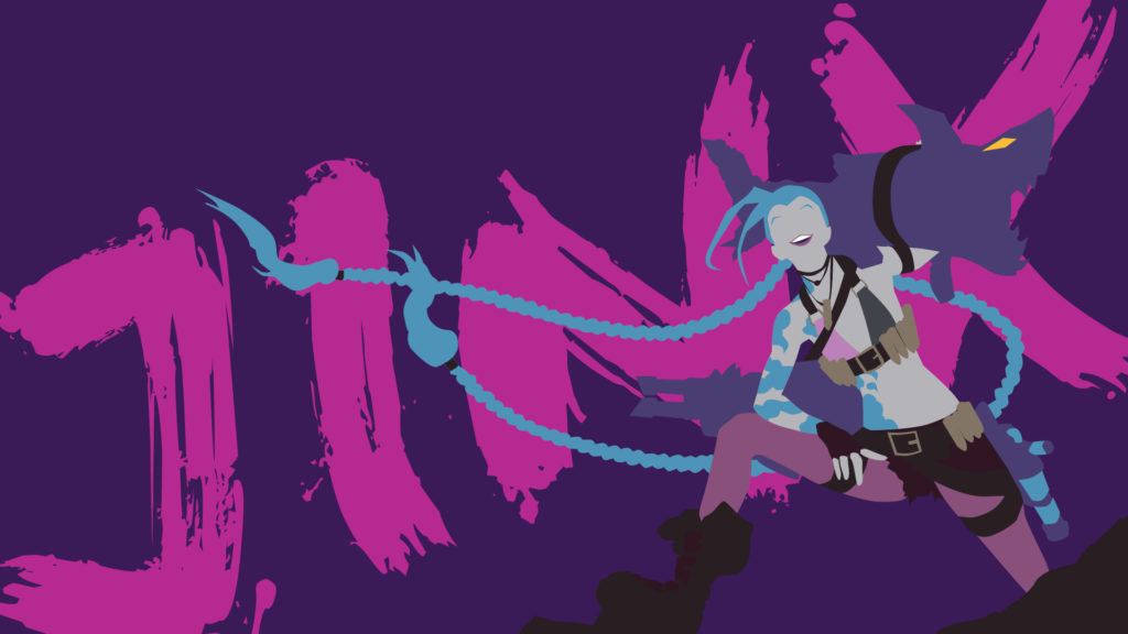 Jinx Minimalistic | LoLWallpapers